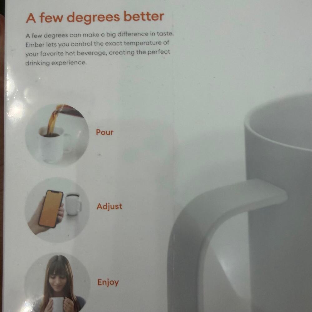 Ember Temperature Control Ceramic Smart Mug 10 Oz White (CM17) - New Sealed - Picture 2 of 4